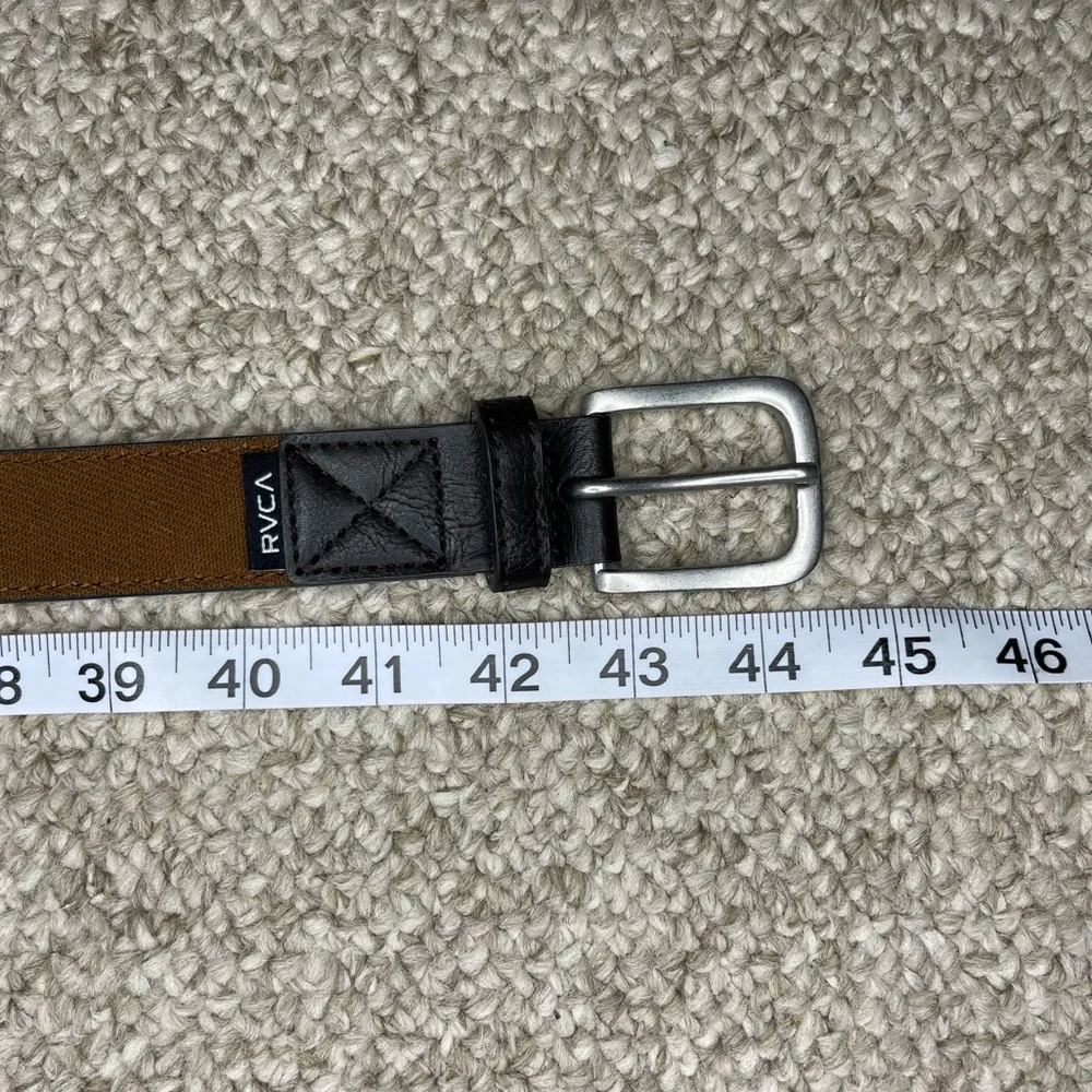 RVCA canvas and leather belt